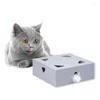 Cat Toys Smart Magic Box Electric Toy Catch Mouse Automatic Feather Funny Game Interactive Pet USB Rechargeable Battery