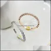 Bröllopsringar 2021 Ankomst Simple Fashion Jewelry 925 Sterling Sier Lace Pave White Sapphire CZ Diamond Promise Engagement Band 1065 OTQCP