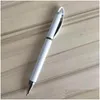 Ballpoint Pens Сублимация пустая ручка теплопередача персонализированный Diy металлические кольца Roller Ball School Support Supply Drop Drow Bus Dhneo