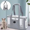 Cat Carriers Przenośna torba na nośnik oddychający mały pies jedno ramię plecak wychodzący z podróży torebka zwierząt domowych z zapasami zamków błyskawicznych