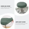 Housses de chaise Housse de tabouret Coussin de bar rond Housse élastique Protecteur Stretch Lavable Coussins de salle à manger Anti Hood Home Polyester