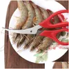 Forbici da cucina Aragosta Gamberetti Granchio Cesoie per frutti di mare Snip Conchiglie Strumento Consegna goccia Giardino di casa Sala da pranzo Bar Coltelli Accessori Dhmw0