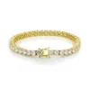 Schmuckarmbänder 3 mm 4 mm Tennisketten Design für Frauen Männer Titanstahlarmband mit CZ-Diamantliebhaber Gold Silber Rose Fashio1191522