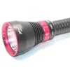 Zaklampen fakkels nieuwe professionele XHP70.2 LED -duikende zaklamp geel licht / wit licht fakkel 100m diepte duik onderwater waterdichte lamp 0109