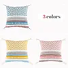 Kuddefodral Bohemian Tassel Tufted Throw Pudowcase Nordic Decorative Cushion Cover Geometric Macrame for Bed Soffa Home