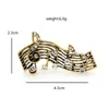 Brooches Wuli&baby Vintage Music Note For Women Men 2-color Rhinestone Lover Party Office Brooch Pin Gifts