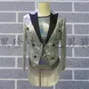 Men's Suits Mens Tuxedo Designs Masculino Homme Terno Stage Singers Men Sequin Blazer Clothes Man Jacket Star Style Dress Punk S - 3XL