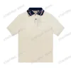 Xinxinbuy Men Designer Tee camiseta 23SS Paris Collar Letras