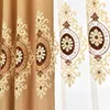 Rideau De Luxe Européen Brodé Rideaux Occultants Pour Salon Cuisine Chambre Décorations Pour La Maison Polyester Tissu Draperies