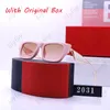 Designer Brand Sunglasses Mens Luxury Goggle Eyeglasses For Women Classical Resin Lens Sunglass 6 Styles P Glasses With Original Box 2023