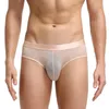 Sous-vêtements culottes rouges hommes slips transparents érotiques Sissy mince Sexy Lingerie masculine pour sous-vêtements sexuels garçons G-strings porno Gays