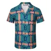 Erkekler Sıradan Gömlek 2023 Lüks Marka Erken Bahar Baskı Plajı Kısa Kollu Gömlek Moda Baskı V Boyun Hawaii Gömlek Erkek İçin