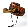 Boinas Mujeres Hombres Sombrero de vaquero de paja Verano Western Cowgirl Outback Sun Shapeable BrimBerets