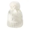 Berretti Cappello da donna elegante Berretto elasticizzato Fodera in peluche Cappello da donna autunno inverno resistente al freddo