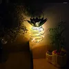 1pc LED solare esterno giardino impermeabile ananas forma luce lampada da parete fata luci notturne filo di ferro arte decorazioni per la casa