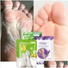 Cuidado com os pés Efero lavanda Aloe Máscara Remova os saltos de pele mortos descascando para pernas esfoliando meias de pedicure entrega de saúde beleza de saúde para dhvaw