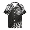 Camicie casual da uomo Tonga Polynesia Tribe Abbigliamento uomo primavera ed estate 2023 Maniche corte Scollo a V Taglie forti