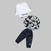 Stage Wear 2023 Kids Hip Hop Clothing Fashion Shirts Loose Denim Hiphop Pants Boys Street Dance Costume Girls Jazz Performance BL7801