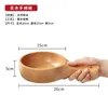 Bowls Wooden Dishware Wood Bowl Plate Snack Dessert Serving Dishes Container Tableware