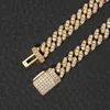 Modna biżuteria Moissanite 6 mm pełne diamenty 100% 925 STREBLING SREBRNY Kubańczyk Bracecet Pass Diamond Naszyjnik VVS