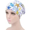 Ethnic Clothing 2023 Female Print Cotton Turban Chemo Hat Muslim Double Sided Satin Beanie Head Scarf Hijab Femme Mussulman Turbans