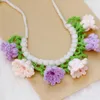 Dog Collars Cat Collar Adjustable Knitted Necklace Small Flower