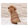 Vestuário para cães vestuário de inverno à prova de vento, colete descendente de cachorros acolchoados cães pequenos cães quentes chihuahua roupa yorkie suprimentos de animais de estimação entrega dhlz5