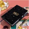 Notepads B6 Suede Travel Notebook With Combination Lock Password Star Agenda Diary Journal Notepad Business Stationery Drop Delivery Dhuxk