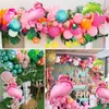 Decorazione per feste Kit ghirlanda ad arco di palloncini tropicali per ragazza Compleanno Forniture a tema fenicottero Baby Shower Festa di anniversario di matrimonio