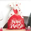 Storage Bags Christmas Halloween Candy Bag Gift Apple Sack Cartoon Burlap Drawstring Decoration Sundries