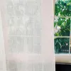 Gardin elegant linne rand tyll gardiner för vardagsrum sovrum kök voile ren fönster
