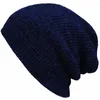 Berets Winter Hats For Unisex Beanies Knitted Solid Hat Lady Autumn Female Beanie Caps Warmer Bonnet Men Casual Cap Wholesale