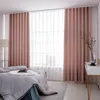 Rideau couleur unie haute ombrage rideaux occultants pour salon cuisine chambre mode fenêtre traitements rideaux sur mesure