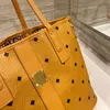 Luxus Designer MC große Einkaufstasche Totes Handtasche Leder doppelseitige Reise Seesäcke Mode bedrucktes Muster Umhängetasche Damen Herren Hobo Umhängetaschen