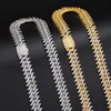 Luxur Rappers smycken 16mm Pass Diamond Tester VVS Moissanite Diamond Iced Out Cuban Link Chain Necklace