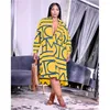 Ethnic Clothing African Dresses For Women 2023 Africa Clothes Office Lady Dress Print Dashiki Ladies Blouse Plus Size 3XL 4XL