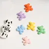 Hair Accessories 8pcs Kawaii Cartoon Textured Bear Kids Resin Hairbands Girls Elastic Band Headwear