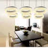 Kolye Lambalar Kütüphane Ofisi 6-12 PCS LED RING LIGE Modern Ticari Aydınlatma Sınıfı Oda Işıkları Yemek Çalışması Luminaria