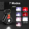 Flashlights Torches Mini LED Flashlight Portable USB Rechargeable Work Light 800 Lumen Bright Keychain Light Small Outdoor Pocket Camping Flashlight 0109