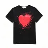Мужская футболка Дизайнер Т-рубашки любят футболки с камуфляжной одеждой графическое сердце за буквы на груди Tees Hip Hop Fun Рубашки для печати для кожи и дышащие и дышащие