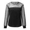 Women's Blouses & Shirts Fashion Striped Pleated Blouse Autumn Winter Loose O-Neck Tops Female Women 3/4 Sleeve Shirt Blusas Femininas Cloth