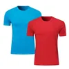 Męskie tshirts niestandardowe męskie ubrania wierzchołki czerwony i fioletowy krótki rękaw 230109