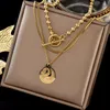 Necklaces Bracelet Designer Multi-layered Geometric Alloy Creative Exaggeration Simple Cross Necklace Chain Fashion Figure Geometry Jewelry
