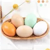 Party Favor Easter Eggs Children Diy Handmade Painted Graffiti Wooden Simation Egg Decorations Drop Delivery Home Garden Festive Sup Dhzyb