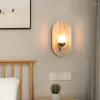 Wall Lamp QIBOMEI Nordic LED Wood Lamps Bedroom Bedside Living Room Indoor Lighting Lights Sconce Aisle Kitchen Home Decor Fixtures