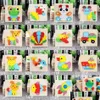 Party Favor Baby 3D Puzzles Jigsaw Träleksaker för barn Cartoon Animal Traffic Intelligence Barn Tidig utbildningsleksak DHCJK