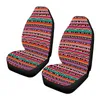 Car Seat Covers JUN TENG Vintage Stripe 1/2PCs Cover Polyester Fiber Waterproof Elastic Material For SUV Truck Unisex Protector