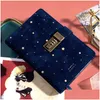 Notepads B6 Suede Travel Notebook With Combination Lock Password Star Agenda Diary Journal Notepad Business Stationery Drop Delivery Dhuxk