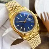 Kijk uit voor mannen 36 mm 41 mm zwarte wijzerplaat Gold Riem Men Watches Automatische mechanische beweging PolsWatch Fashion Casual