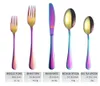 Stainless Steel Tableware Gold-plated Black Creative Steak Cutlery Titanium-plated Colorful Western Tableware Set New